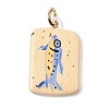 Printing 304 Stainless Steel Pendants STAS-K304-13F-G-1