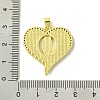 Real 18K Gold Plated Brass Micro Pave Cubic Zirconia Pendants KK-H472-14G-06-3