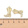 Brass Micro Pave Cubic Zirconia Pendants KK-L260-21G-3