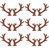 36Pcs 2 Styles Velvet and Plastic Antler Snowman Hand Branch FIND-GF0007-09B-1
