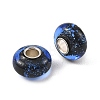 Lampwork & Brass Core European Beads LAMP-P019-01P-19-2