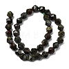 Natural Dragon Blood Beads Strands G-Z119-A17-03-4