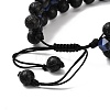 Men's 3-strand Braided Bead Bracelet BJEW-JB06960-01-6