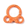 Spray Painted Alloy Spring Gate Rings PALLOY-K257-07-3