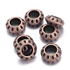 Tibetan Style Alloy European Beads TIBEB-EAA386Y-R-FF-1