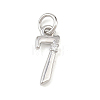Brass Micro Pave Clear Cubic Zirconia Charms KK-P339-27P-07-1