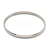 Non-Tarnish 7Pcs Vacuum Plating 202 Stainless Steel Plain Flat Ring Bangle Sets BJEW-M317-14A-P-2