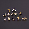 20G Stainless Steel Cubic Zirconia L-Shaped Nose Rings WG80602-24-2