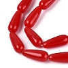Opaque Glass Beads Strands GLAA-Q113-03A-C02-3