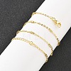 Brass Cable Chain Necklaces for Women NJEW-D302-19G-1