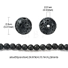 Natural Lava Rock Beads Strands G-YW0002-07-4