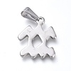 Non-Tarnish 304 Stainless Steel Pendants STAS-L210-06L-P-01-2