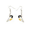Alloy Enamel Dangle Earrings WGE4218-01-2