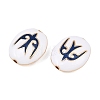 Brass Enamel Beads KK-CBA7BFE-01G-02-2