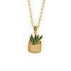 Cinco de Mayo Brass Pave Cubic Zirconia Enamel Green Cactus Pendant Necklaces for Women WG6DDE4-04-2