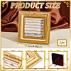 Square Photo Frame Resin Ring Organizer Stands with Velvet Mat ODIS-WH0031-50-2