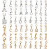 52Pcs 2 Colors Alloy Rhinestone Pendant Decorations HJEW-FH00323-1
