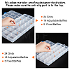 Plastic Bead Containers Rectangle CON-BC0006-81-6