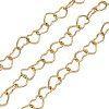 304 Stainless Steel Heart Link Chains CHS-F025-02A-G-1