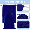 Rectangle Velvet Jewelry Pouch Bags TP-WH0019-02-3