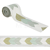 5M Leaf Jacquard Polyester Ribbon OCOR-WR0002-20A-1