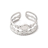 304 Stainless Steel Ring Components RJEW-P188-01B-P-2