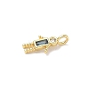 Brass Micro Pave Cubic Zirconia Pendants ZIRC-I356-17G-A08-2