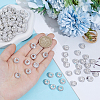 Handmade Polymer Clay Rhinestone European Large Hole Beads with Silver Color Plated Brass Cores FPDL-PA0001-02A-3