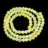 Imitate Austrian Crystal Bicone Frosted Glass Beads Strands EGLA-A039-T4mm-MB21-3