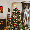 2Pcs 2 Colors Plastic Christmas Treetop Star Ornament AJEW-TA0003-49-8