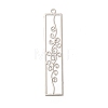 Rack Plating Brass Filigree Pendants KKC-K001-17P-2