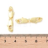 Rack Plating Brass Lobster Claw Clasps KK-F090-25G-3
