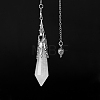 Natural Quartz Crystal Dowsing Pendulum Big Pendants PW-WGF0B2B-02-1