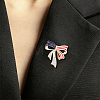 4Pcs Bowknot Enamel Pins JEWB-HY0001-69-5