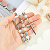 Alloy  Natural Flower Amazonite Beads Pendant Decorations HJEW-HS00104-3