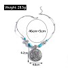 Bohemian Style Alloy with Synthetic Turquoise Pendant Necklaces FS-WG9CEC0-02-1