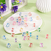 50Pcs Acrylic European Beads MACR-TADJ0001-13X-6