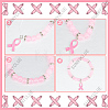 DIY Breast Cancer Awareness Bracelet Making Kit DIY-SC0021-74-6