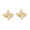 Brass Micro Pave Clear Cubic Zirconia Beads CU-CBA91C0-02G-1