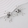 Alloy Rhinestone Stud Earrings EJEW-H155-01AS-1