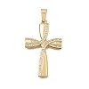 Brass Micro Pave Clear Cubic Zirconia Pendants CU-CBA4BAF-06G-1