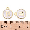 Golden Plated Alloy Charms LS-ENAM-S118-01B-3