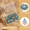 10Pcs 5 Styles Synthetic Turquoise Dyed Pendants FIND-TA0003-28-4