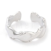 304 Stainless Steel Open Cuff Rings for Women RJEW-K273-14P-2