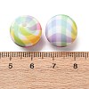 Food Grade Eco-Friendly Printed Silicone Beads SIL-A013-01A-22-3