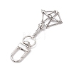 Stainless Steel Braided Chain Macrame Pouch Empty Stone Holder Pendant Decorations HJEW-JM02054-4