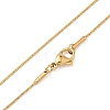 Ion Plating(IP) 304 Stainless Steel Boston Chain Necklaces X-STAS-O053-15G-01-2