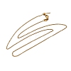 1.5MM Unisex 304 Stainless Steel Curb Chain Necklaces NJEW-P356-15G-4