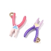 Alloy Enamel Pendants FIND-A060-02A-G-2