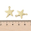 Brass Connector Charms KK-U047-01G-3